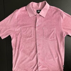 Almost New Plush Stussy Short Sleeve Shirt | Size Medium